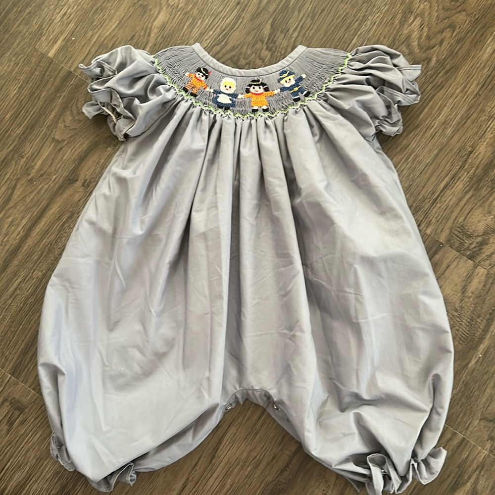 Embroidered Thanksgiving bodysuit